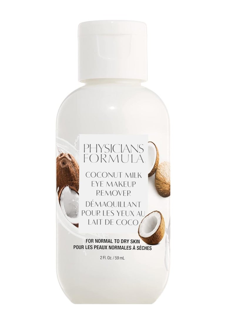 Physicians Formula Eye Makeup Remover Coconut Milk Waterproof Eye Makeup Remover, Dermatologist Tested, Oil-Free, for Sensitive Skin, 2 Fl Oz (Pack of 1)