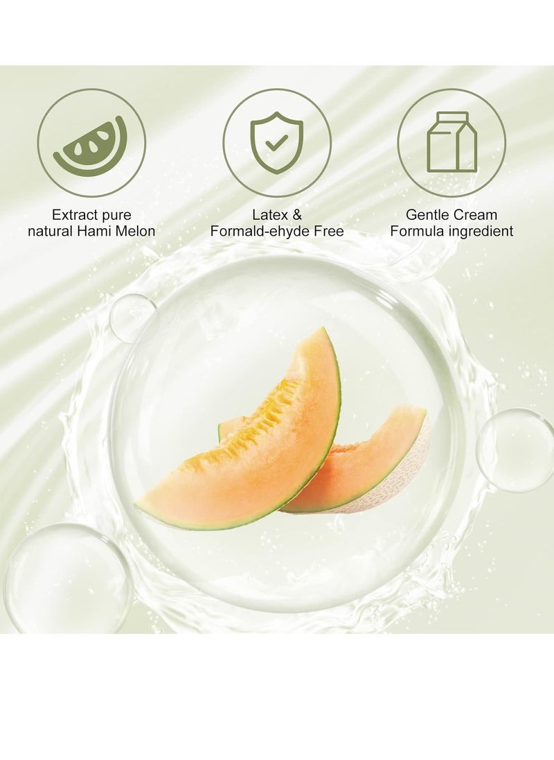 Eyelash Extension Remover 10g Cream Lash Extension Remover Dissolves Powerful Eyelash Glue Remover Low Irritation eyelash remover for lash extensions Lash Glue Remover for Sensitive Skin(Hami Melon)