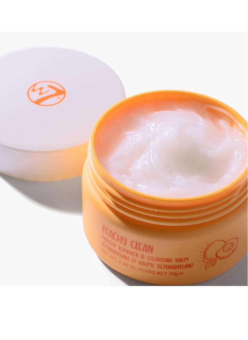 W7 Peachy Clean Makeup Cleansing Balm & Makeup Remover Cookie Disc Duo - Gently Removes Makeup