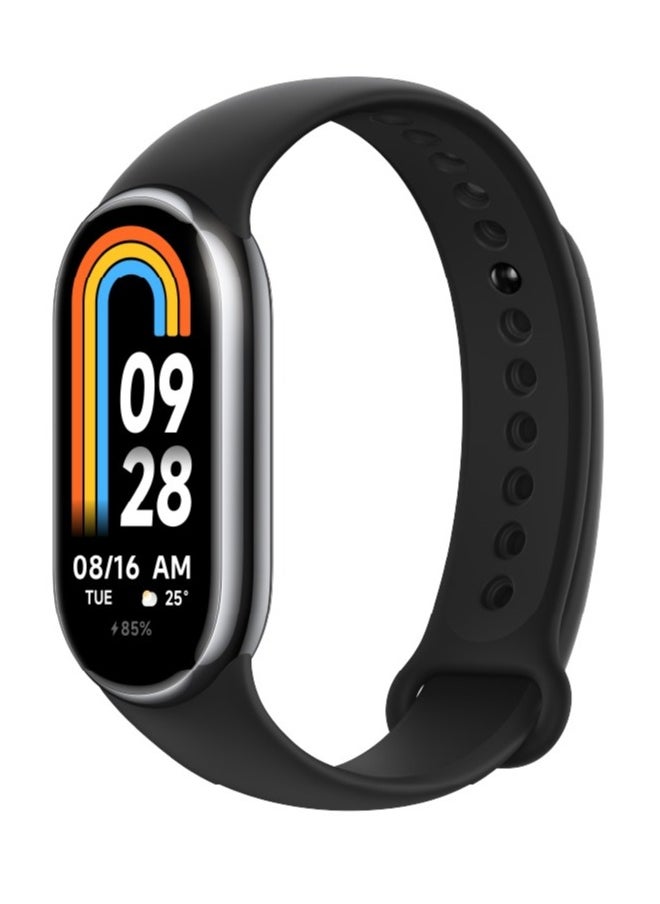 Band 8 1.62 Inch Heartbeat Smart Bracelet, AMOLED Screen, Heart Frequency, Blood Oxygen, Bluetooth, Fitness Traker Watch (Global Version, Black) (M2239B1)