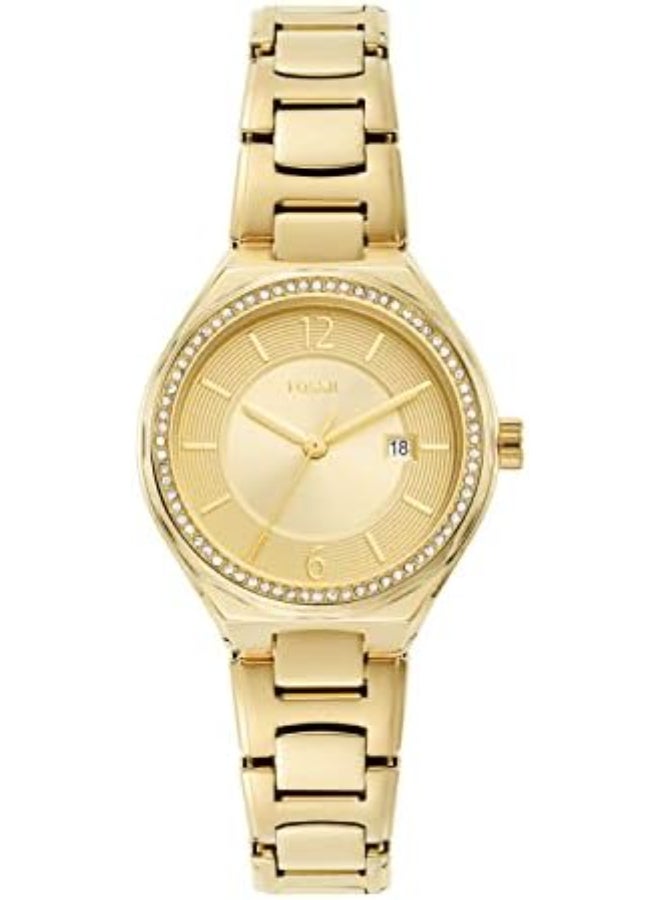 Women's Gold Dial Analog Quartz Watch 30 - BQ3801