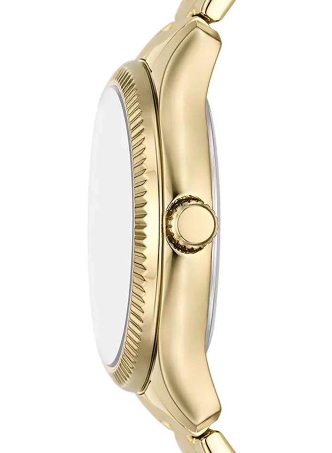 Women's Rye Three-Hand Gold-Tone Alloy Watch BQ3961 - 36mm