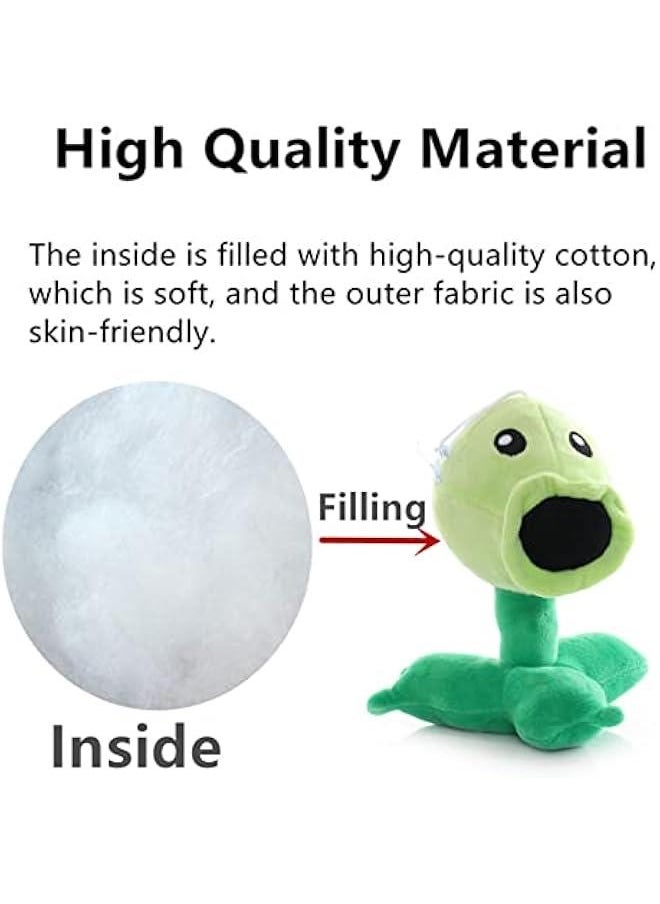 3 PCS PVZ Plush Zombies Plants Sets Toy Peashooter, 1 2 Stuffed Soft Chomper Doll, Sunflower PVZ Figure Doll New