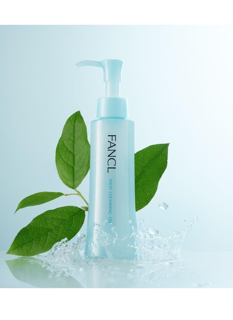 FANCL Mild Cleansing Oil, Japanese Facial Cleansing Oil, Makeup Remover, 100% Preservative Free, Clean Skincare for Sensitive Skin [US Package]