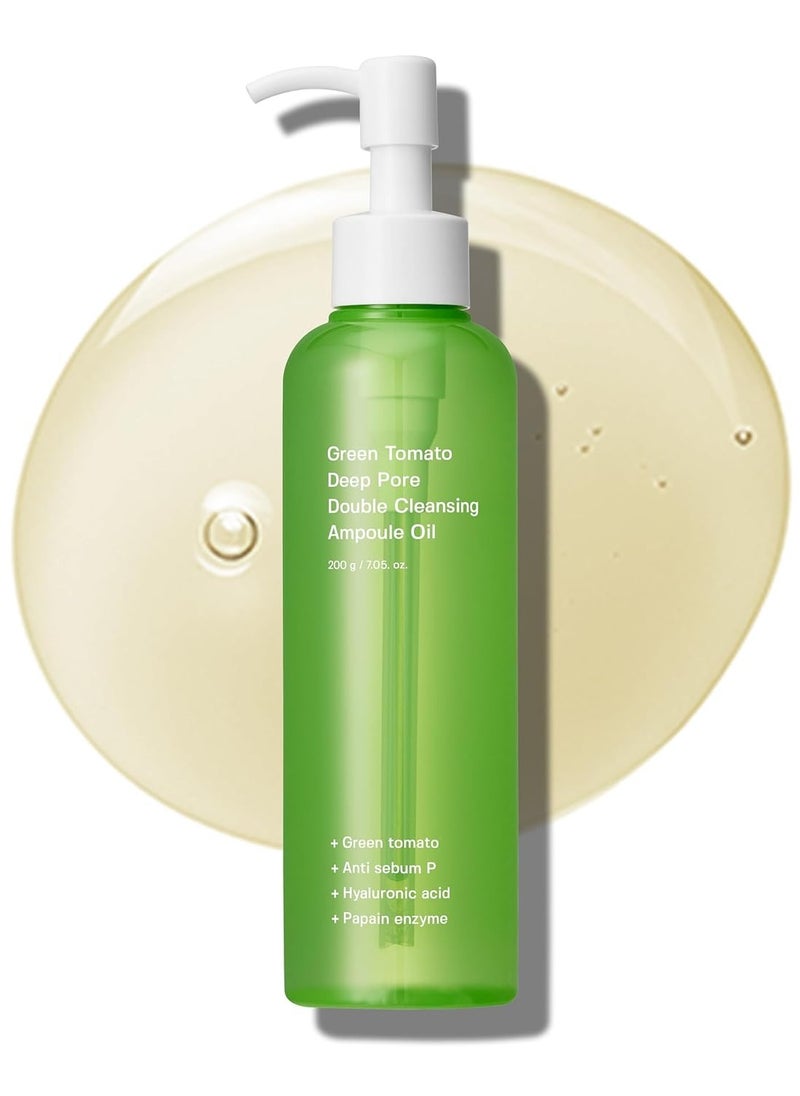 SUNGBOON EDITOR Double Cleansing Ampoule Oil | Makeup remover, Cleansing Oil for Blackhead Removal | Exfoliating Face Wash for Women | Pore Minimizer for Face | Korean Skin Care | 7.05 oz. (200g)