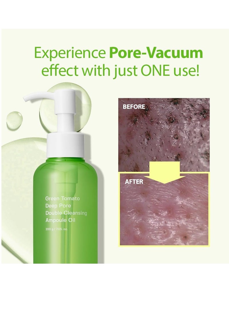 SUNGBOON EDITOR Double Cleansing Ampoule Oil | Makeup remover, Cleansing Oil for Blackhead Removal | Exfoliating Face Wash for Women | Pore Minimizer for Face | Korean Skin Care | 7.05 oz. (200g)