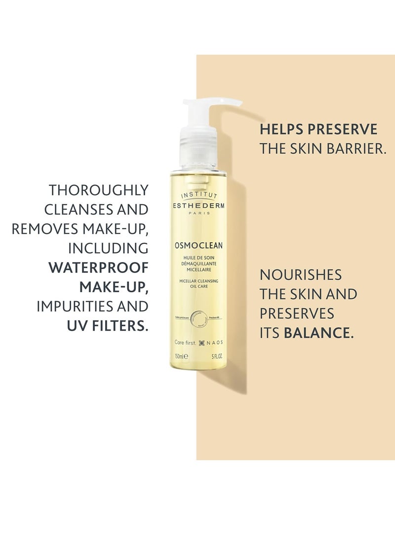 Institut Esthederm - Micellar Cleansing Oil Care : Cleansing & Removes make-up, impurities and UV filters, Cellular Water, Non-greasy effect, All Skins Types. 150mL 5 FL.OZ
