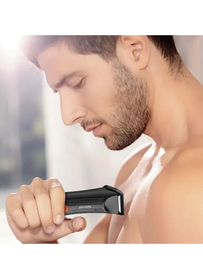 LifeStyle Sensitive Parts Hair Trimmer Ergonomic Grip Design 14500mAh_Black