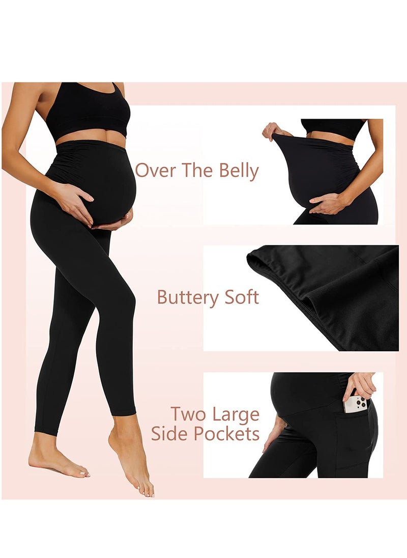 Pregnant Women Wear 3 Pieces Of Seamless Yoga Pants For Spring and Autumn