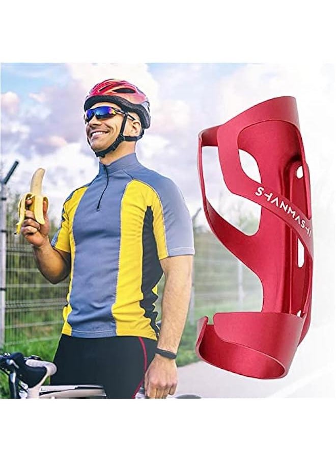 Bottle Holder | Aluminum Alloy Banana Cup Holder | Bike Motorcycle Mini Bottle Stand, Easy to Install Banana Holder, Banana Holder with 2 Screws, for Cycling, Red, WV4RKL557QMO77TQE2LK