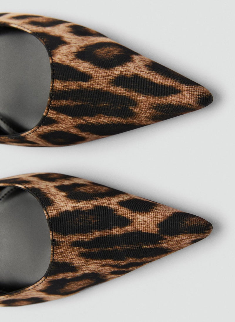 Casual Leopard-Print Heeled Shoes