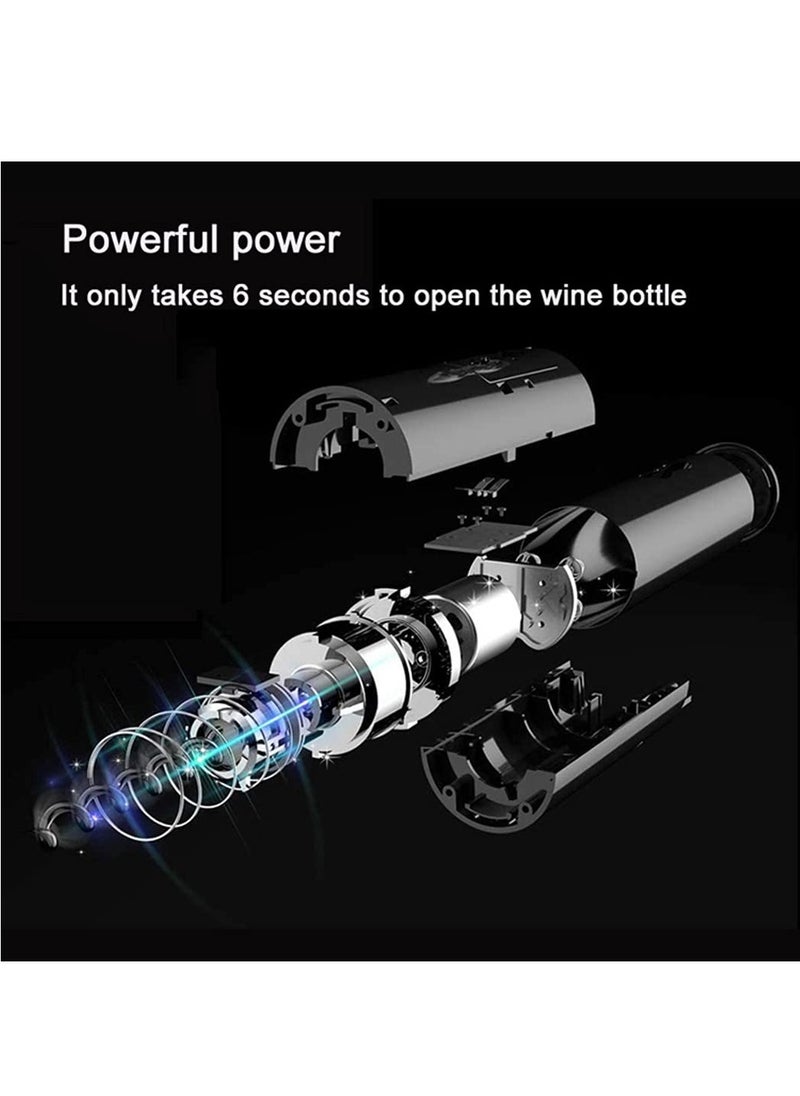 Automatic Cordless Bottle Opener Black Electric Wine Opener Gift for Everyone