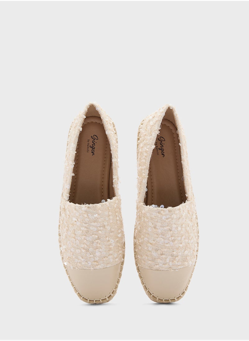 Sequined Espadrille