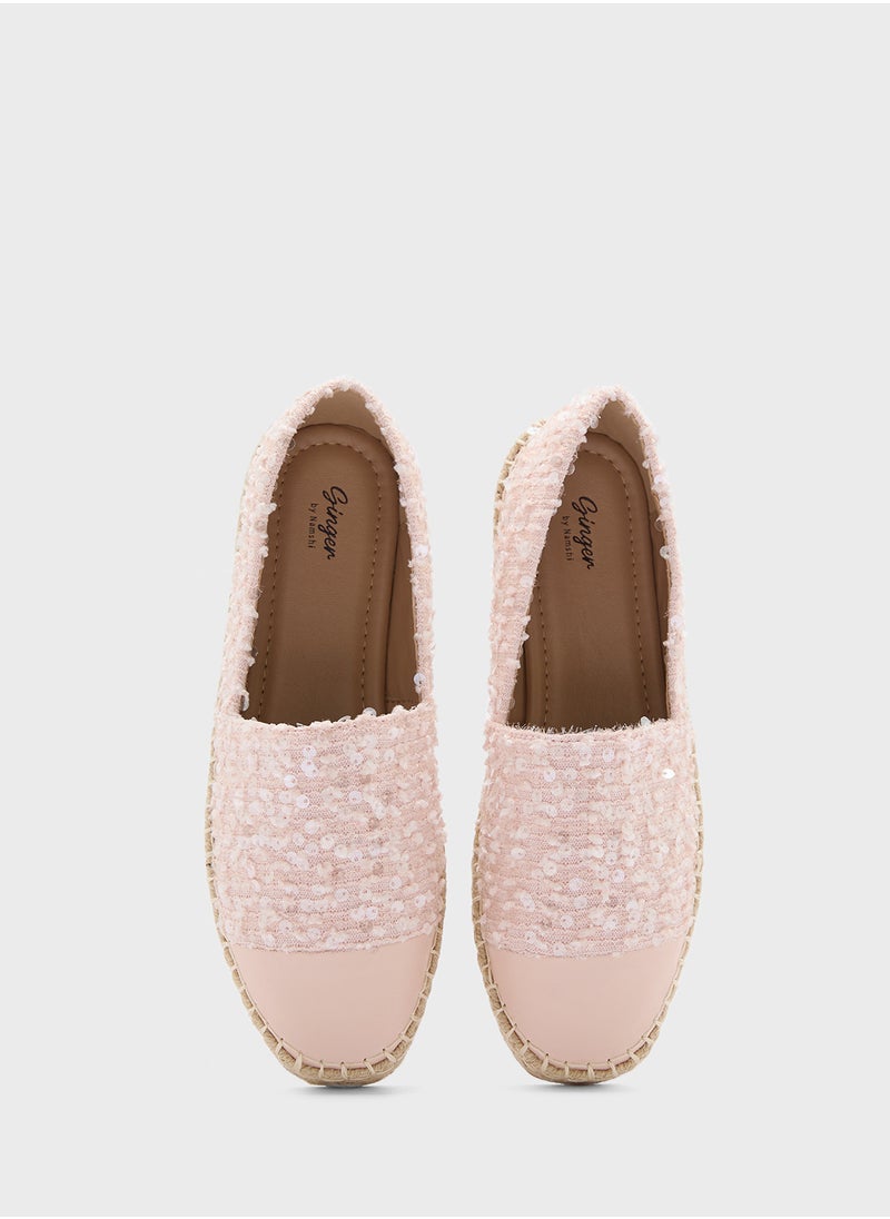 Sequined Espadrille