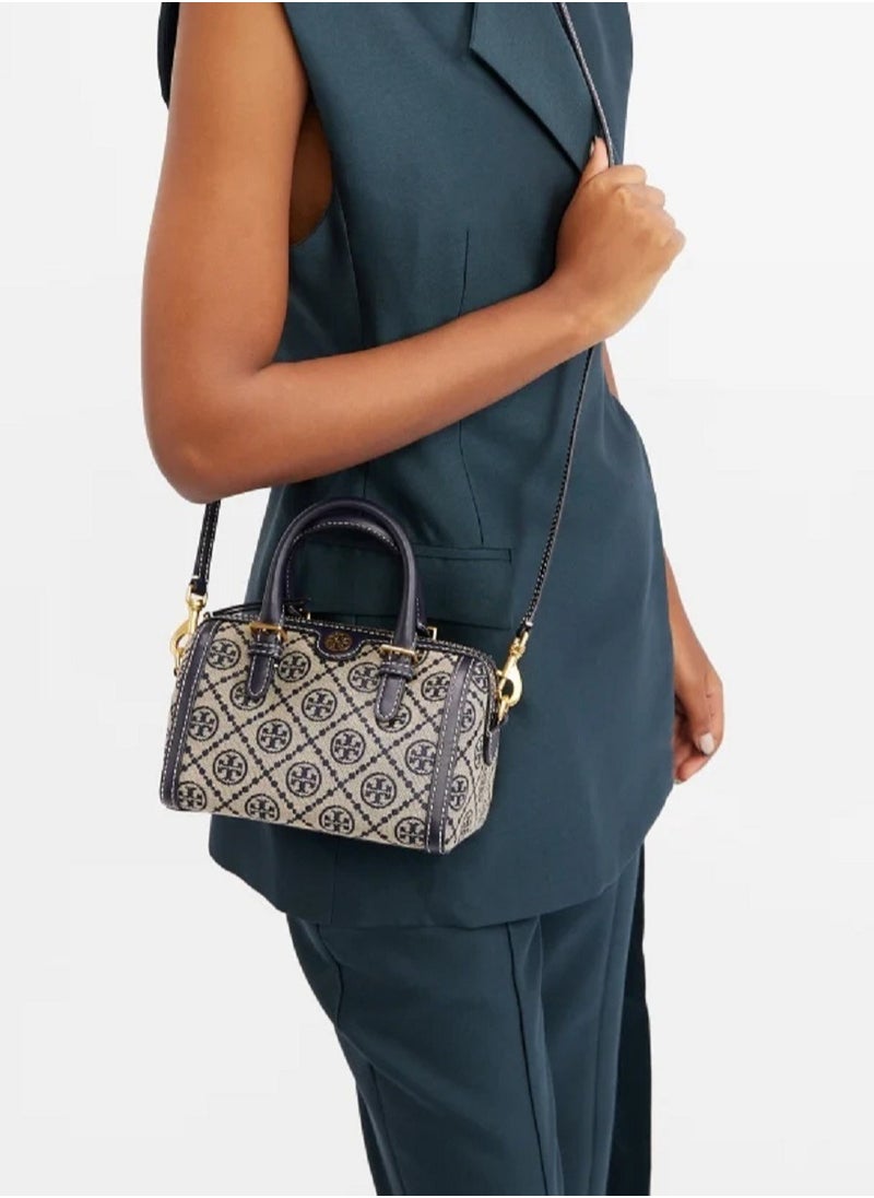 TORY BURCH T Monogram Mini Barrel Bag