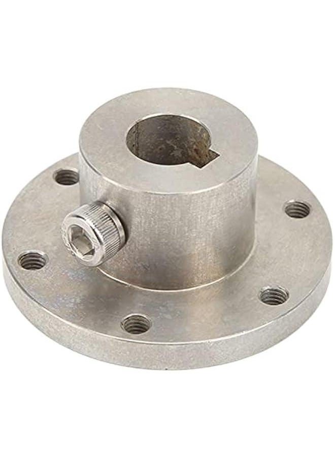 14mm Stainless Steel Key Hub RC Shaft Coupling Replacement Parts with Chain Slot, Stainless Steel Shaft Coupling Flange Coupling Connector Flange Shaft Coupling 18014