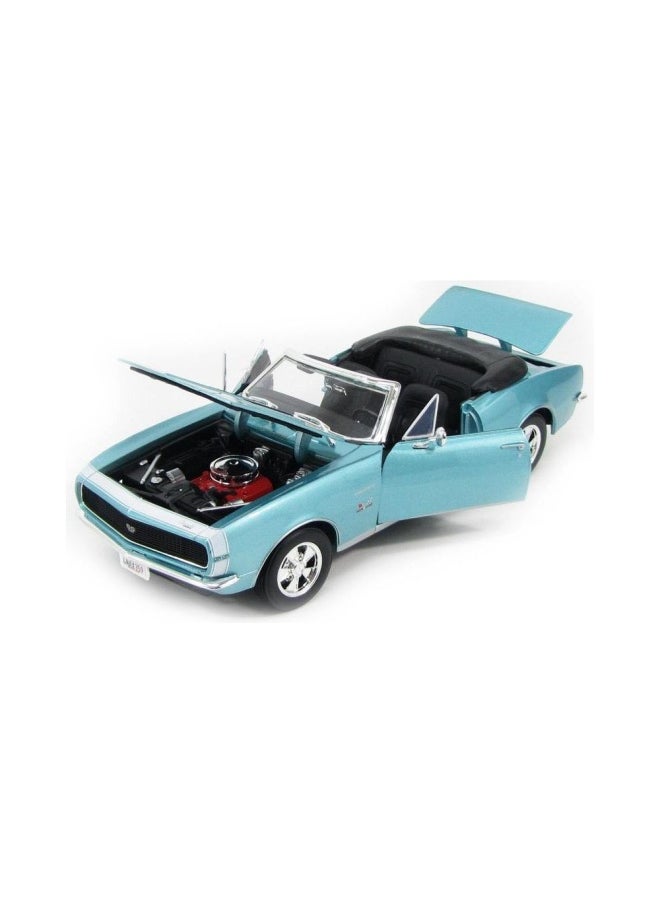 Maisto Chevrolet Camaro SS 396 1967 Diecast Car (1:18, Turquoise)