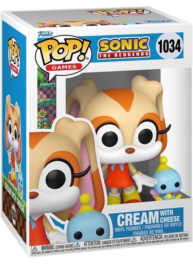 Funko POP! Games Sonic the Hedgehog Cream with Cheese Vinyl Figure Set (9.53 cm)