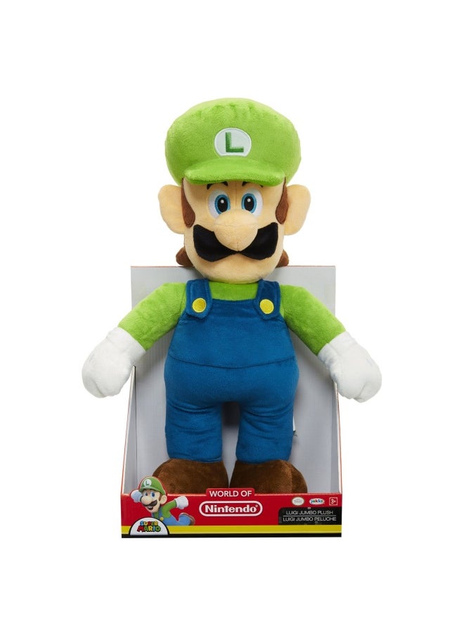 Nintendo Super Mario Luigi Jumbo Plush (50.8 cm)
