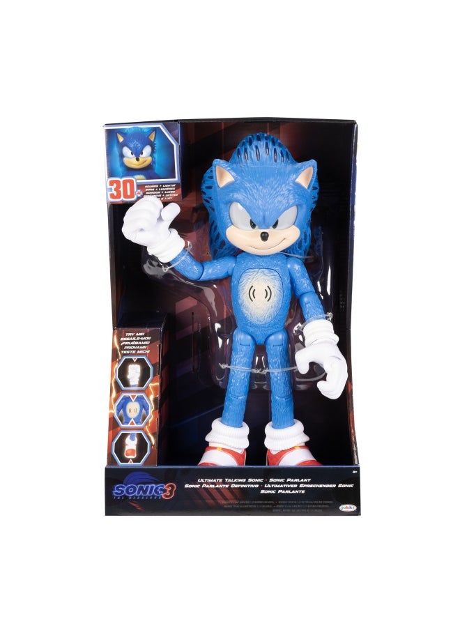 Sonic the Hedgehog 3 Ultimate Talking Sonic Action Figure (30.48 cm)