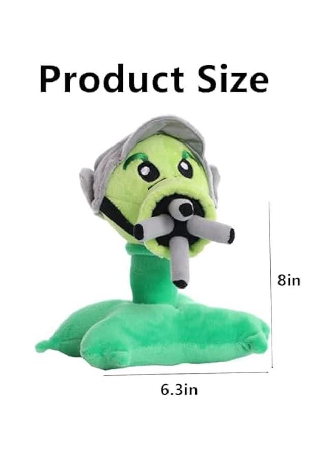 8 Plants and Peashooter Zombies Plush Toys PVZ 1 2 Stuffed Soft Doll Gatling Pea Shooter Toy New