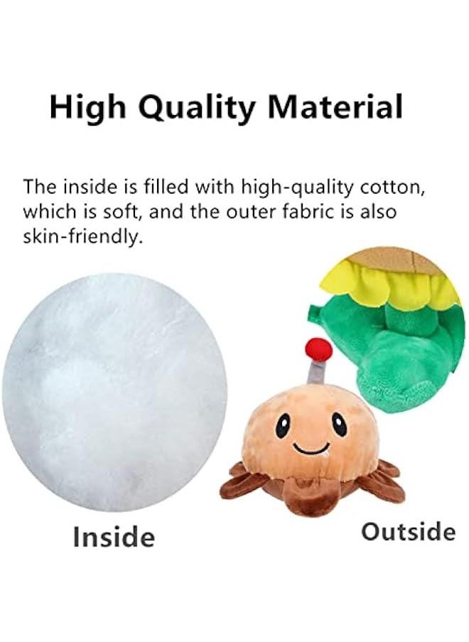 3 PCS Plants and Zombies Sunflower Plush Sets Zombies Toys, Potato Mine PVZ Plushies 1 2 Stuffed Soft Doll Bonk Choy New