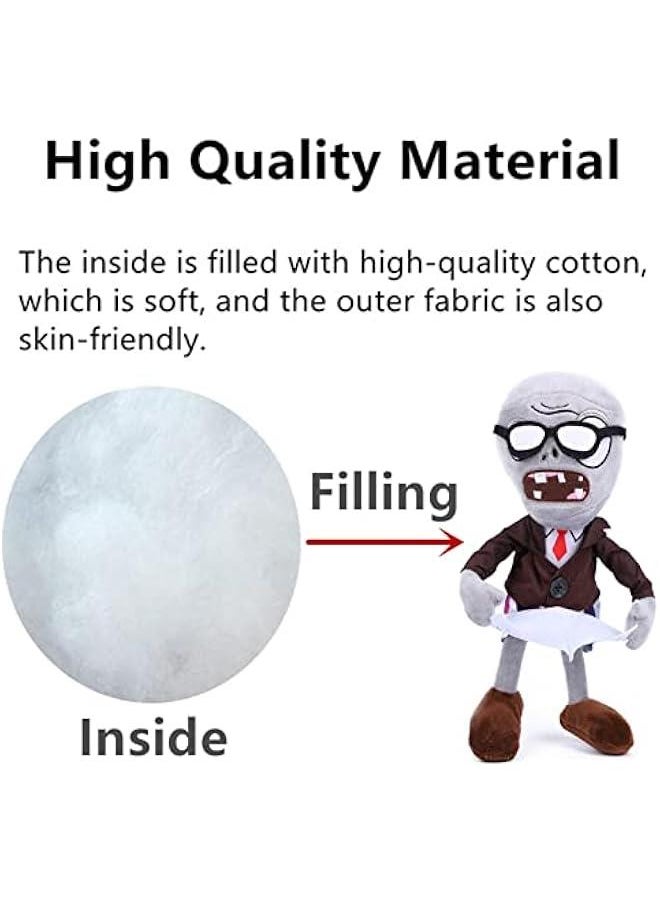 3 PCS Plants and Zombies Conehead Plush Sets Toy, 1 2 Stuffed Soft Newspaper Zombie Doll, Mummy PVZ Figure Doll New