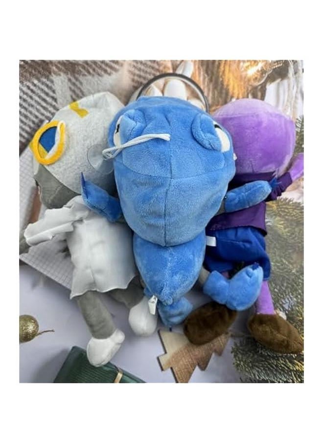 3 PCS Plants and Zombies Plush Buckethead Zombie Sets Toy Purple, 1 2 Stuffed Soft Missile Zombie Imp Doll, Barrel Buckethead Zombies PVZ Plush Figure Doll New