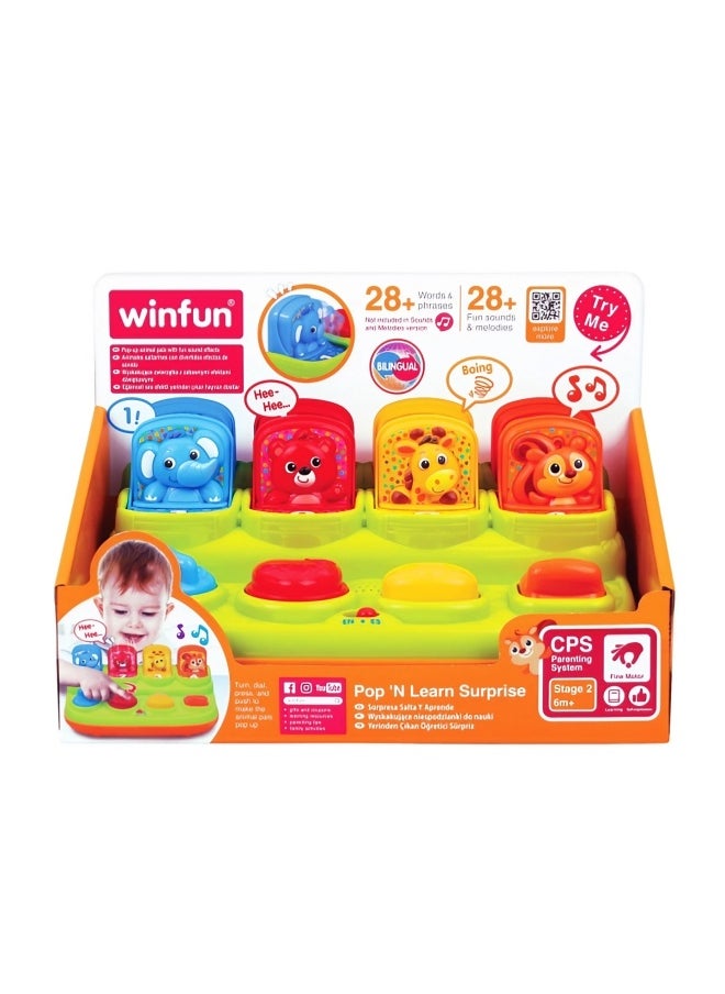 WinFun Pop 'N Learn Surprise Toy