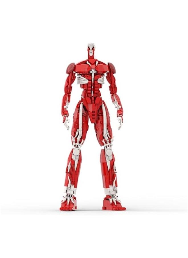 Attack on Titan Building Block Toys, Colossus Titan Cool Red Action Figure Adventure World Creative Models for Display Collection, Suitable for Adults Boys Girls Fans Kids Aged 6+ (953 PCS)