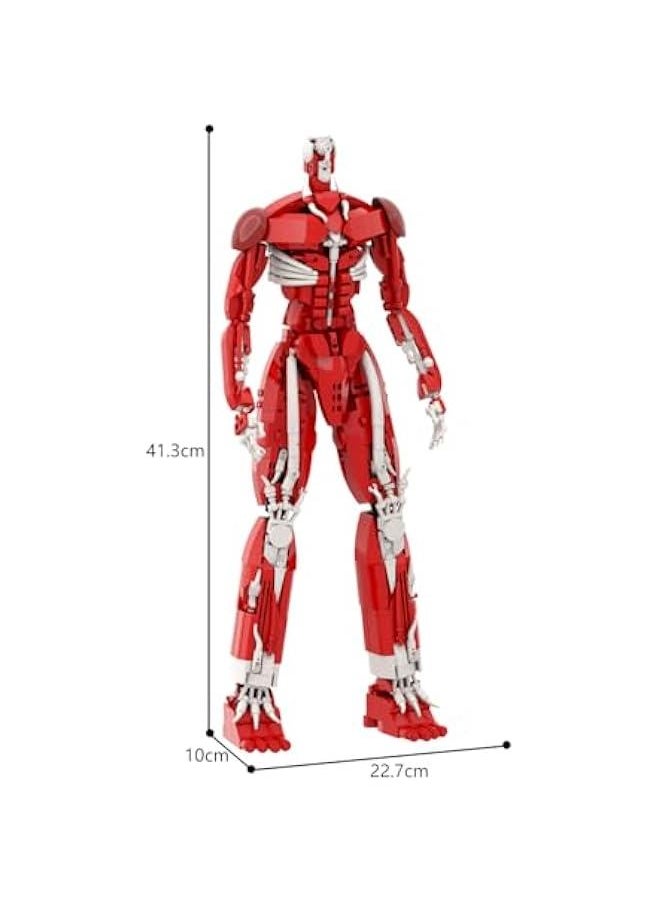 Attack on Titan Building Block Toys, Colossus Titan Cool Red Action Figure Adventure World Creative Models for Display Collection, Suitable for Adults Boys Girls Fans Kids Aged 6+ (953 PCS)