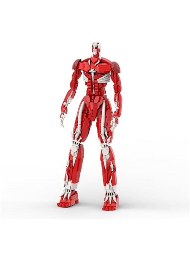 Attack on Titan Building Block Toys, Colossus Titan Cool Red Action Figure Adventure World Creative Models for Display Collection, Suitable for Adults Boys Girls Fans Kids Aged 6+ (953 PCS)