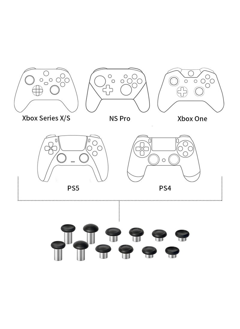 Replacement Thumbsticks for PS4/PS5 Xbox One S/X  Controllers, Joysticks Repair Kit for Xbox Series S/X/NS-Pro