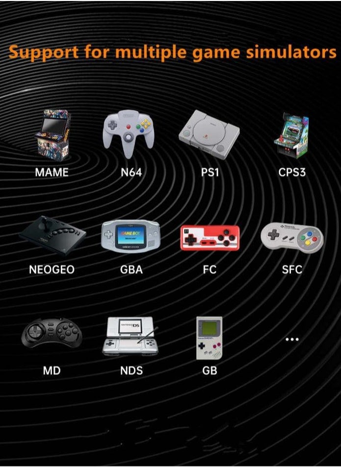 R35S Retro Handheld Game Console with 3.5 Inch IPS HD Display, Linux System, 64GB Inbuilt Games – Compact Pocket Video Game (White)
