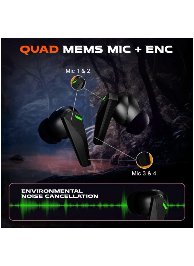 A39 Owl Series Wireless Gaming Earbuds Advanced ENC, Superior Sound, Ultra-Comfortable Design, Long Battery Life, Multi-Platform Compatibility