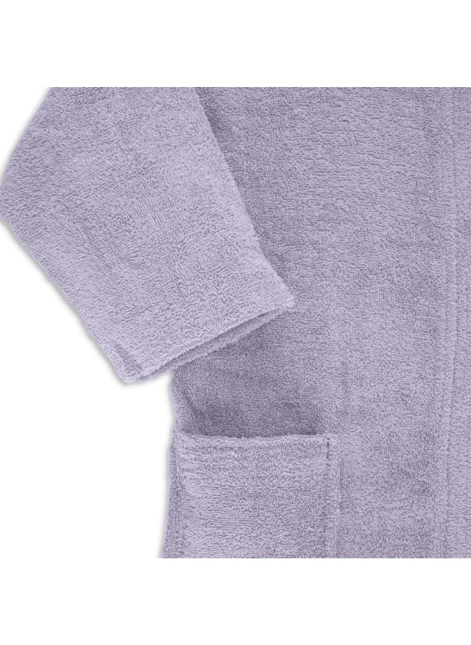 Daffodil (Lilac) Premium 6 Year Kids Hooded Bathrobe (108x104 Cm) Terry Cotton, Highly Absorbent and Quick dry, Hotel and Spa Quality Bathrobe for Boy and Girl-400 Gsm