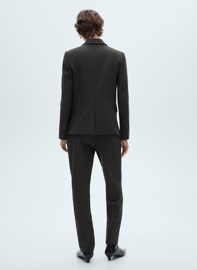 Essential Pinstripe Suit Blazer