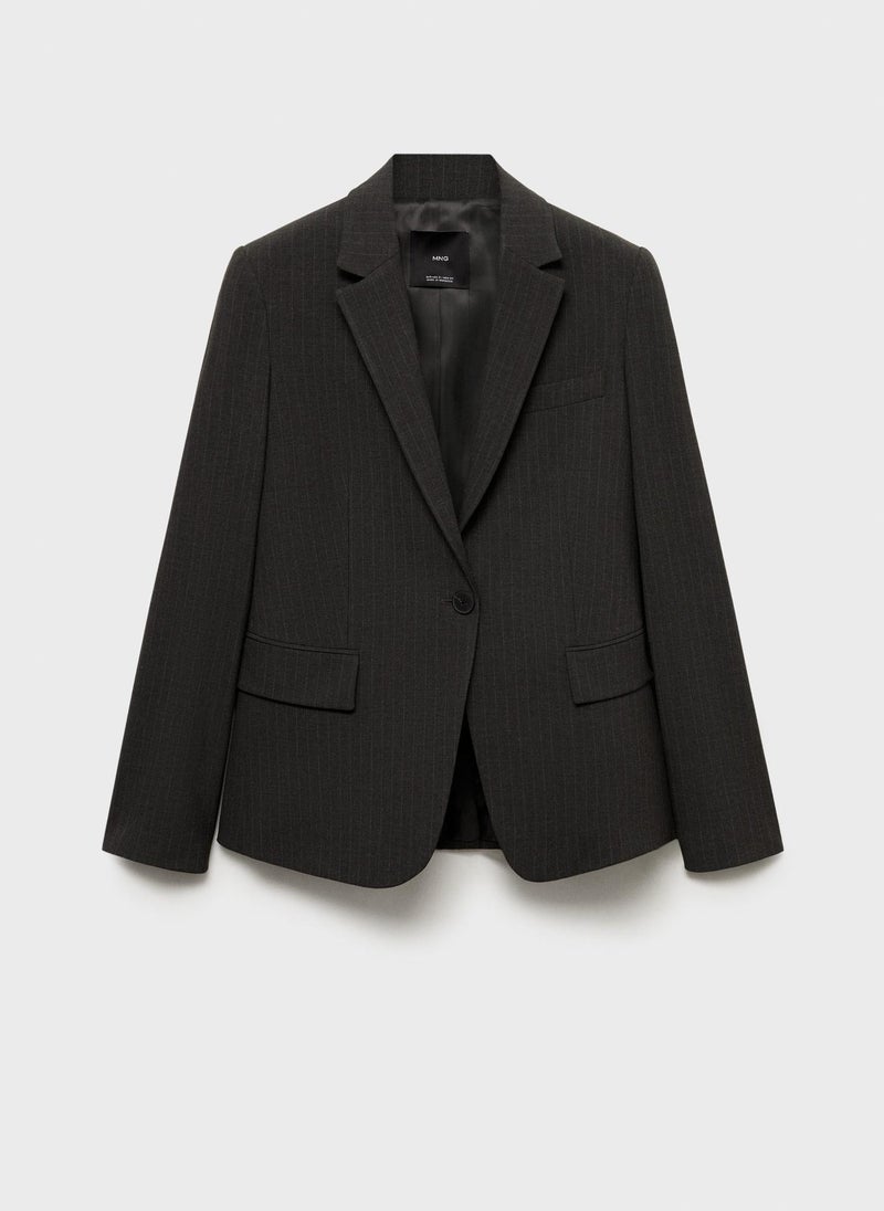 Essential Pinstripe Suit Blazer