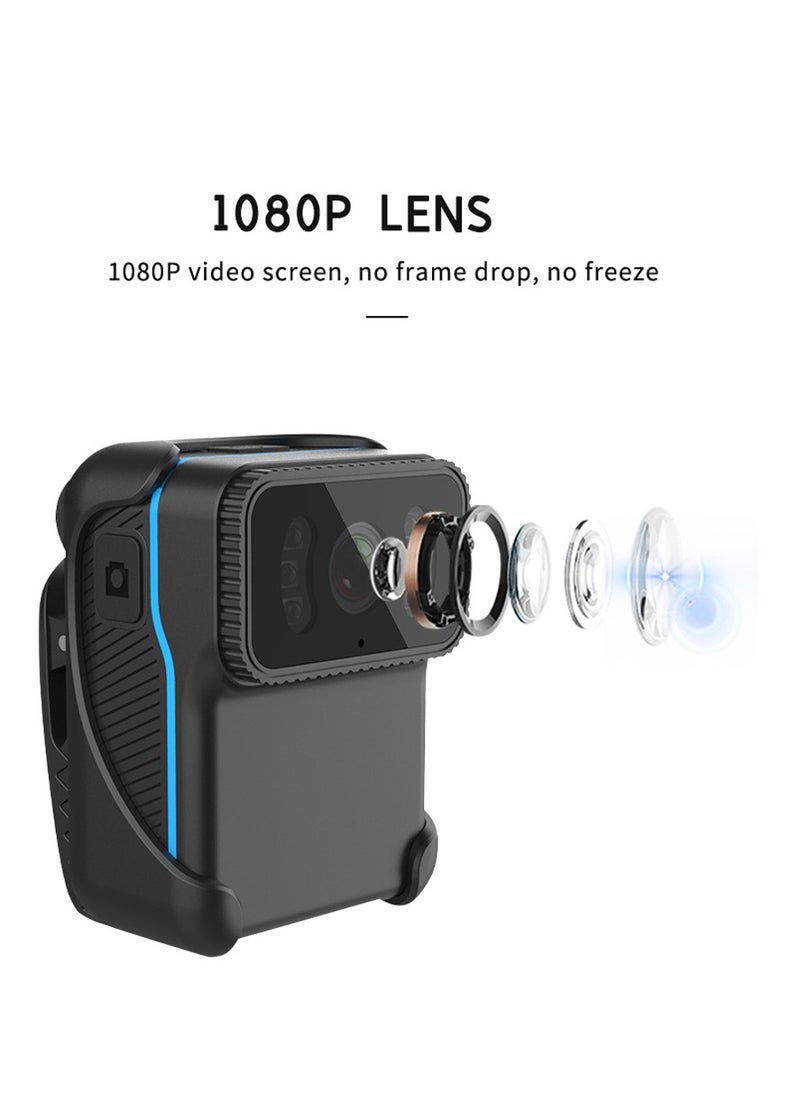 1080P Video Camera Wireless WiFi Action Camera Nigh Vision Daily Waterproof Built-in Battery Microphone with Backside Clip