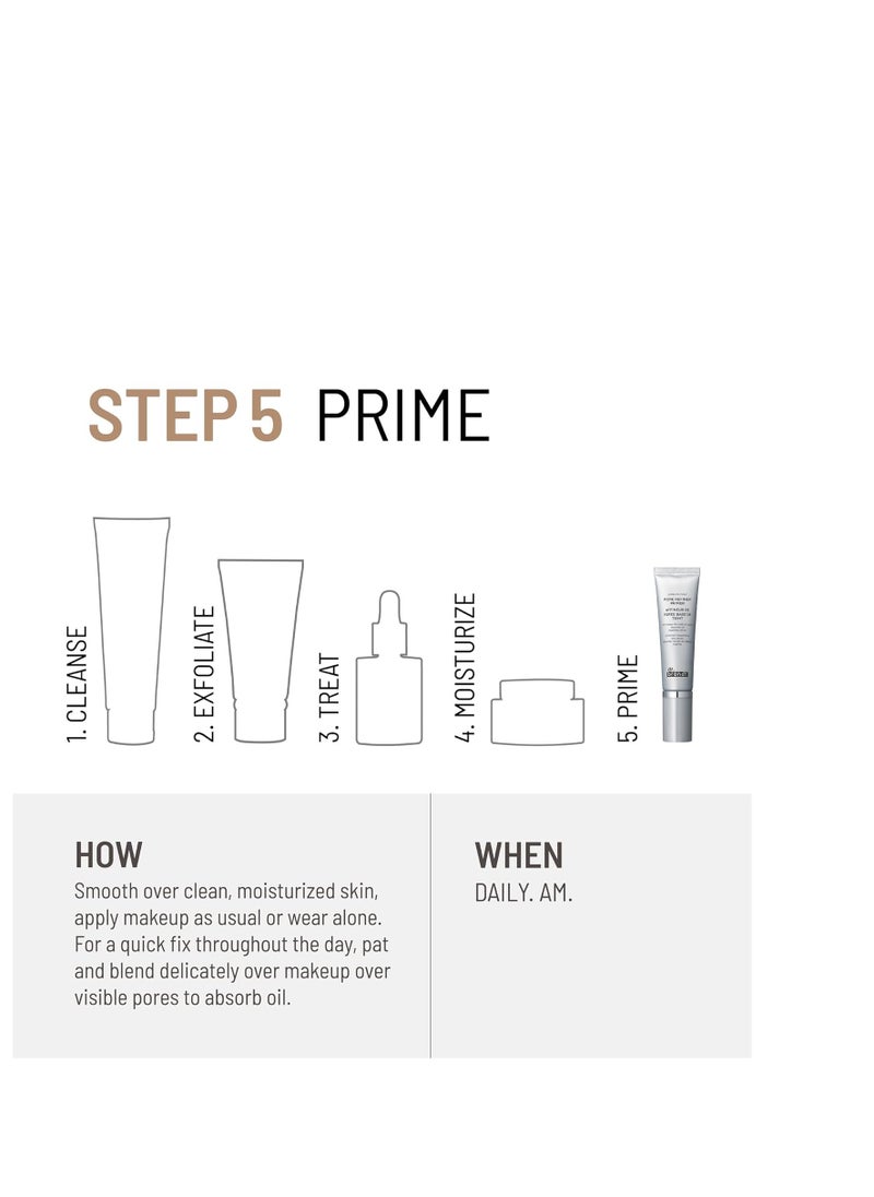 Dr. Brandt Pore No More Pore Refiner Primer - Pore Minimizer For Face - Reduces Pore Size, Improves Skin Texture - Shine-Free Primer For Face Before Makeup - 30ml / 1 oz