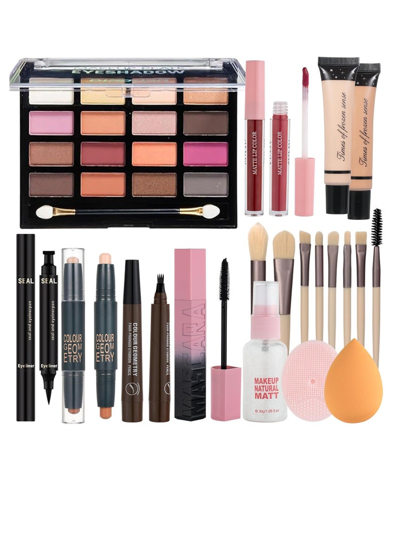 Makeup Gift Kits for Women Full-Kit,Beginner Makeup Kit for Teens,Teenager Makeup Set for Teens Girls 10-12 All In One Make Up Kits