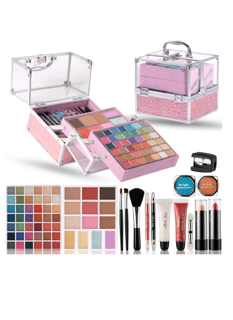 Hot Sugar Teen Makeup Kit for Girls 13-15, Kids Makeup Kit, Makeup Gift Set for Birthday Parties Makeovers & Christmas (PINK)