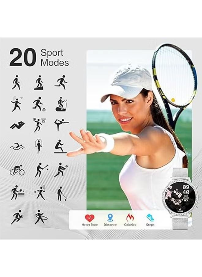 Women's Smart Watch (Answer/Make Calls) Smartwatch For Android Phones And iOS 1.32