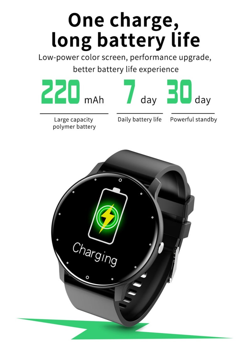 Fashion Smart Bluetooth Watches, 1.28 Inch Full Screen Touch, Message Reminder, Sports Sleep Heart Rate Monitoring, Men's/Women's Universal Smartwatch, Android 5.0, IOS 9.0 And Above System Universal RT-ZL02 Pro