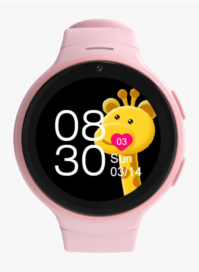 4G Kids GPS Smart Watch with JuniCare app - Pink