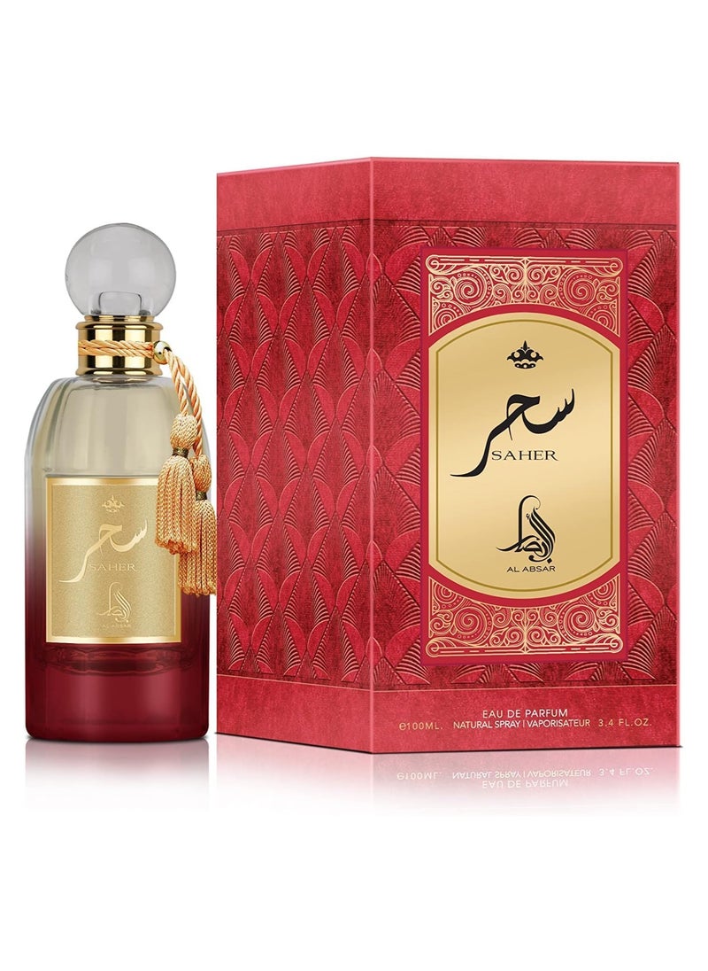 Al Absar Saher Perfume 100ML - EDP - Captivating Fragrance Inspired by Dawn, Long-Lasting Oriental Scent