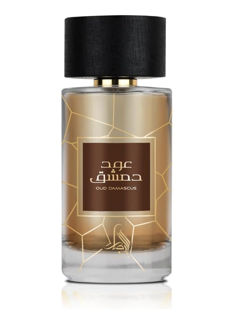 Al Absar Oud Damascus Perfume 100ML - EDP - Oriental Fragrance for Men and Women with Premium Oud and Middle Eastern Aroma