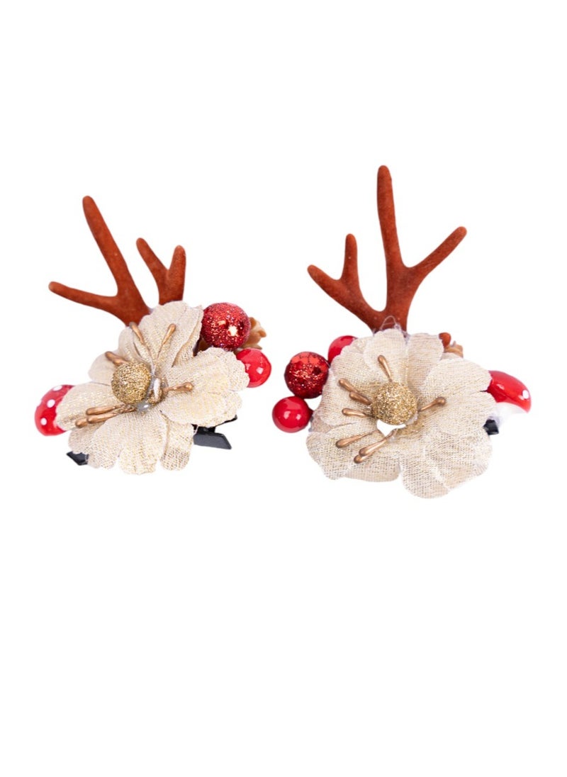 D' Daniela - 5 pairs of Christmas Hair Clips - Set W