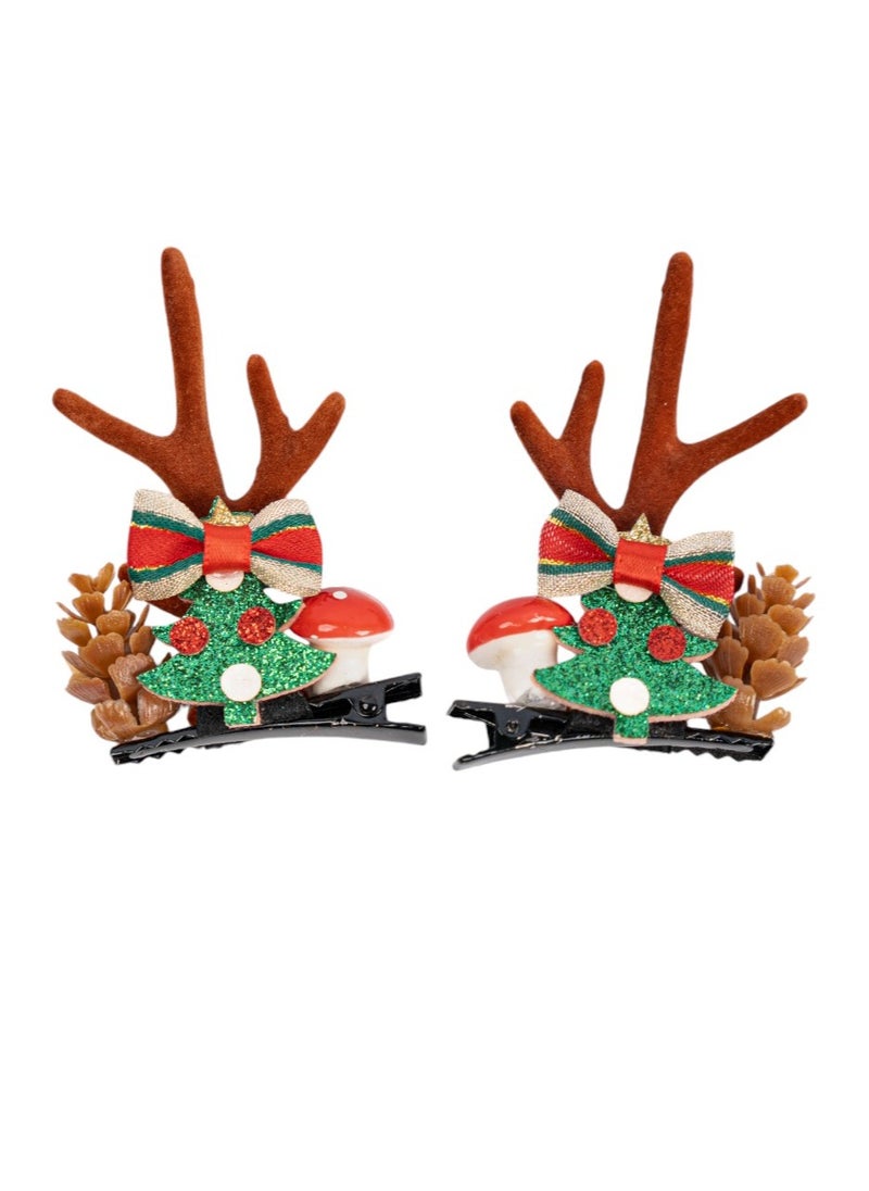 D' Daniela - 5 pairs of Christmas Hair Clips - Set W