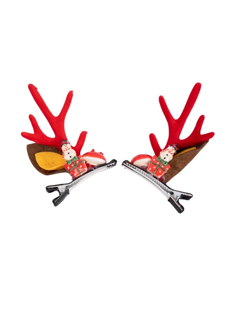 D' Daniela - 5 pairs of Christmas Hair Clips - Set W